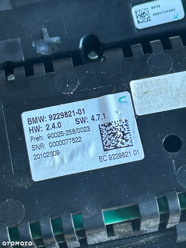 BMW F01 PANEL KLIMATYZACJI RADIA 9229821 - 3