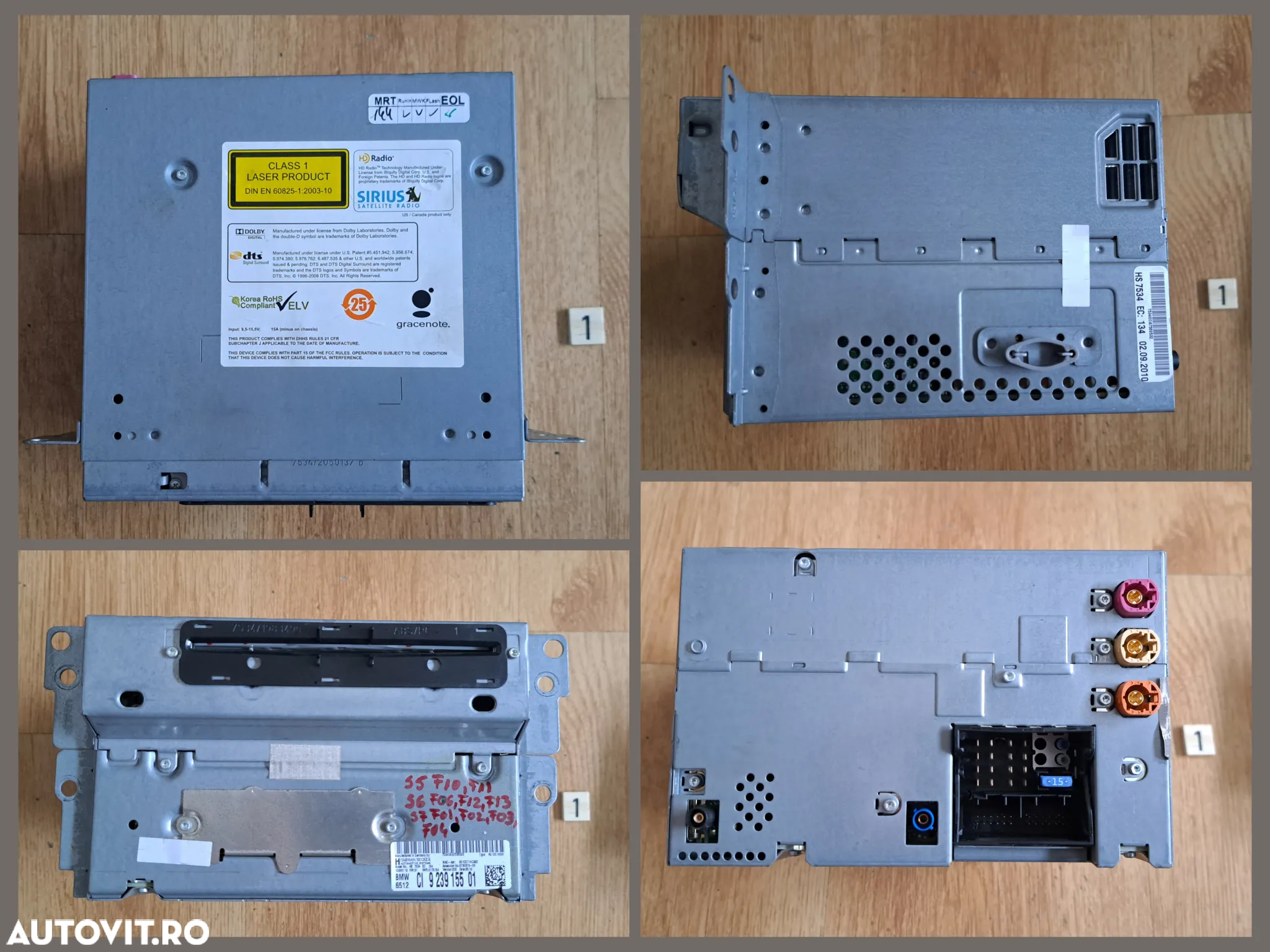 Unitate modul navigatie mare CIC Amplificator audio Modul bluetooth Modul camera Kafas parbriz original BMW - 2