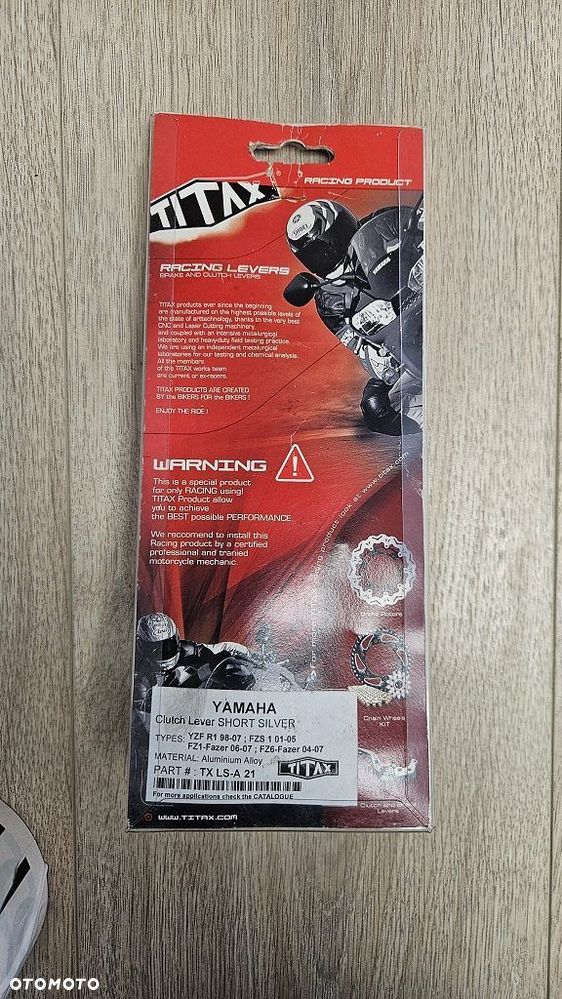 Klamka Sprzęgła Titax TX LS-A 21 Short Silver CNC Aluminium Yamaha R1 / FZ1 / FZ6 - 9