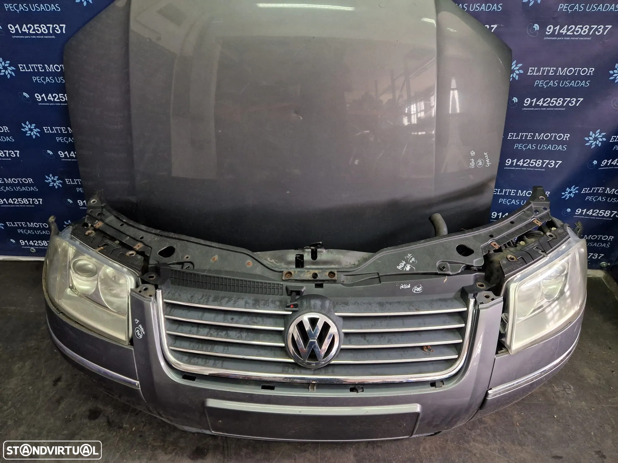 Frente completa usada VW PASSAT B5.5 1.9 TDI capot parachoques guardalamas oticas radiadores - 4