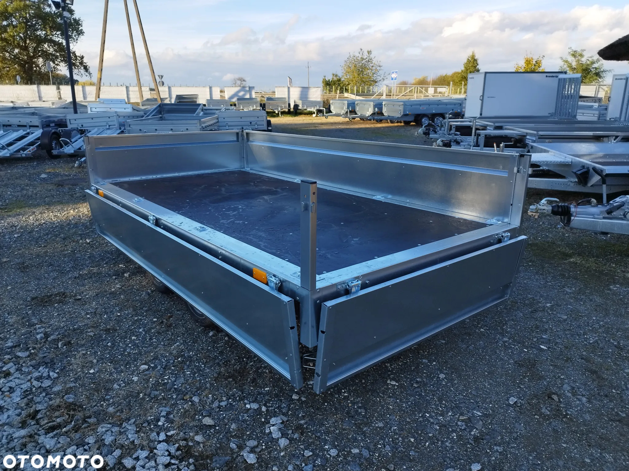 Neptun Przyczepa Neptun N7-302 2 KPS 302x150x40 koła pod spodem platforma 2 osie mocna rama - 10