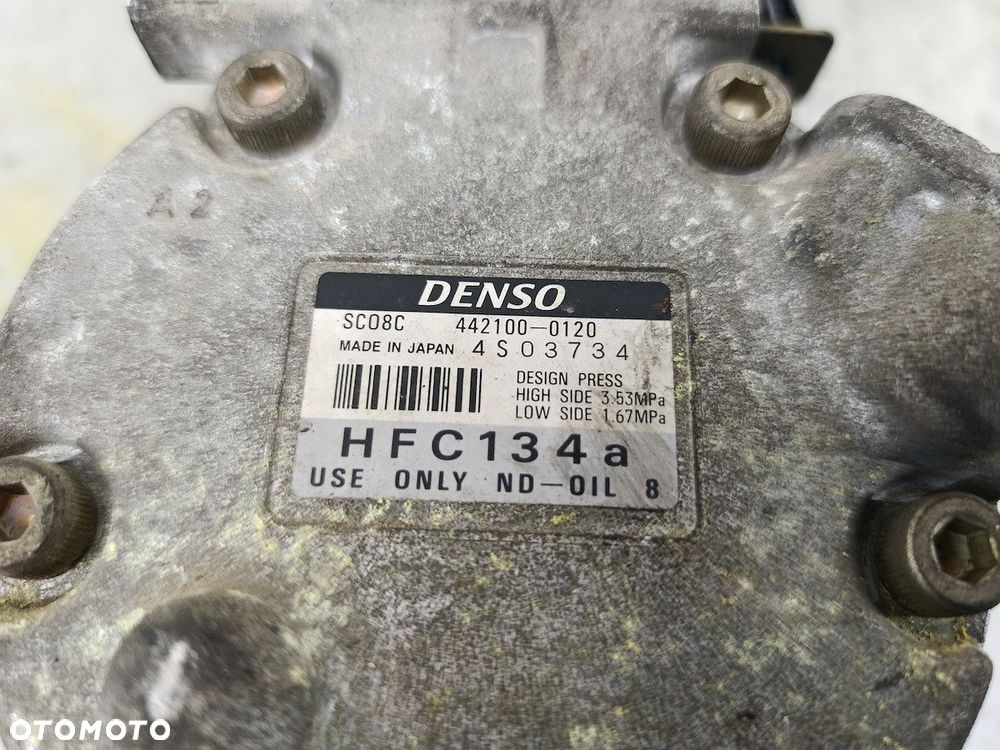 POMPA, SPRĘŻARKA KLIMATYZACJI FIAT PUNTO II 442100-0120  4S03734 DENSO - 7