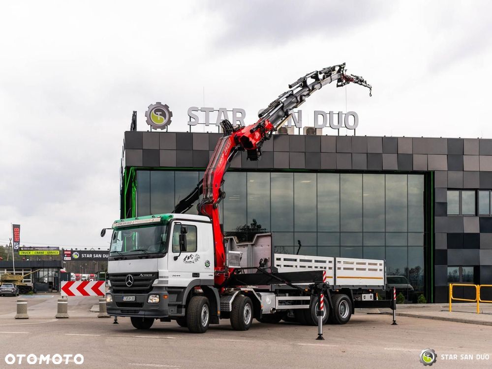 Mercedes-Benz Actros 3244 8x4 Fassi F600 HDS Żuraw Fly Jib Wciągarka - 2