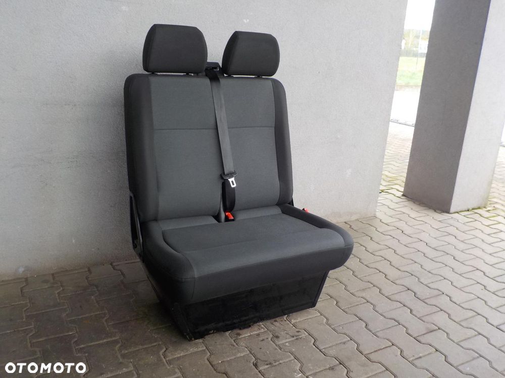 VW T5 T6 FOTEL PODWÓJNY PASAŻERA PRZÓD DWÓJKA - 1