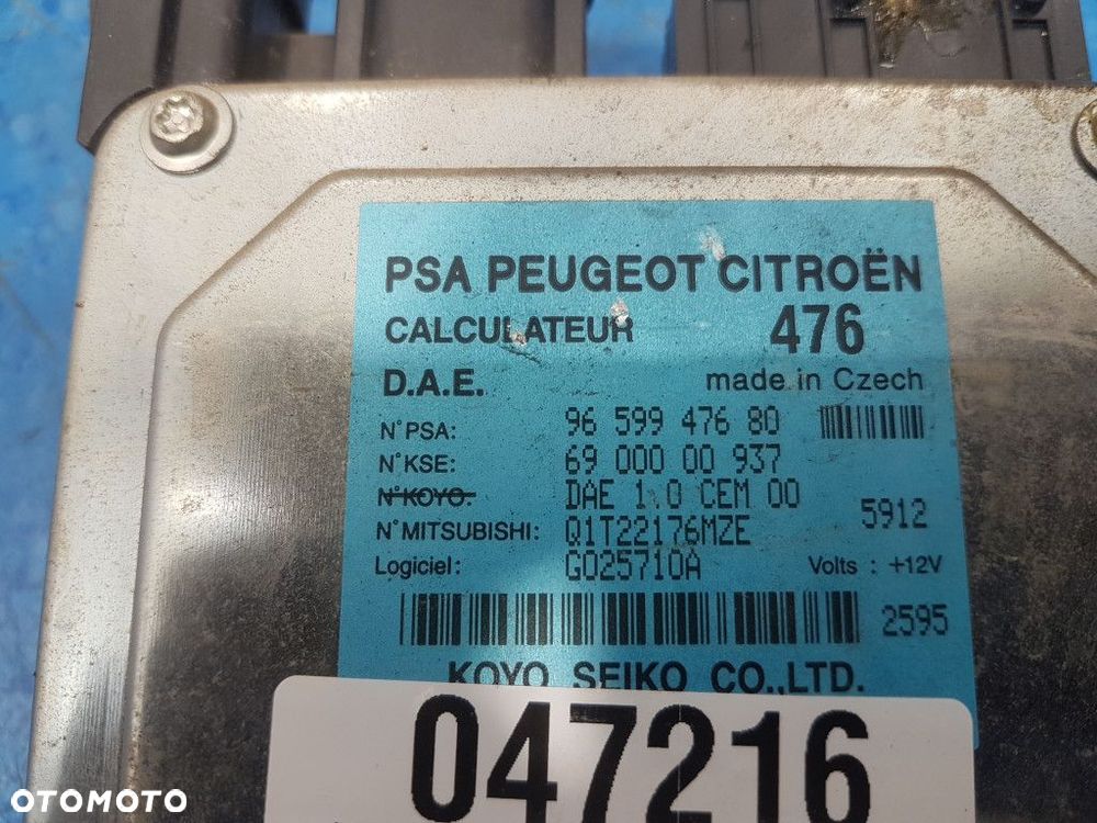PEUGEOT 1007 STEROWNIK WSPOMAGANIA 9659947680 - 2