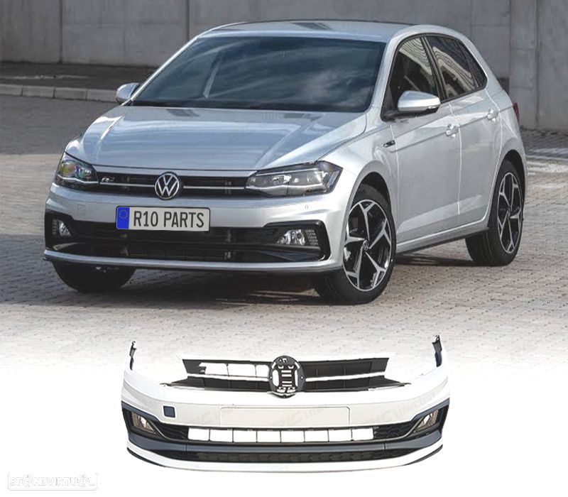 PARA-CHOQUES FRONTAL VOLKSWAGEN POLO 17-21 LOOK R LINE - 1