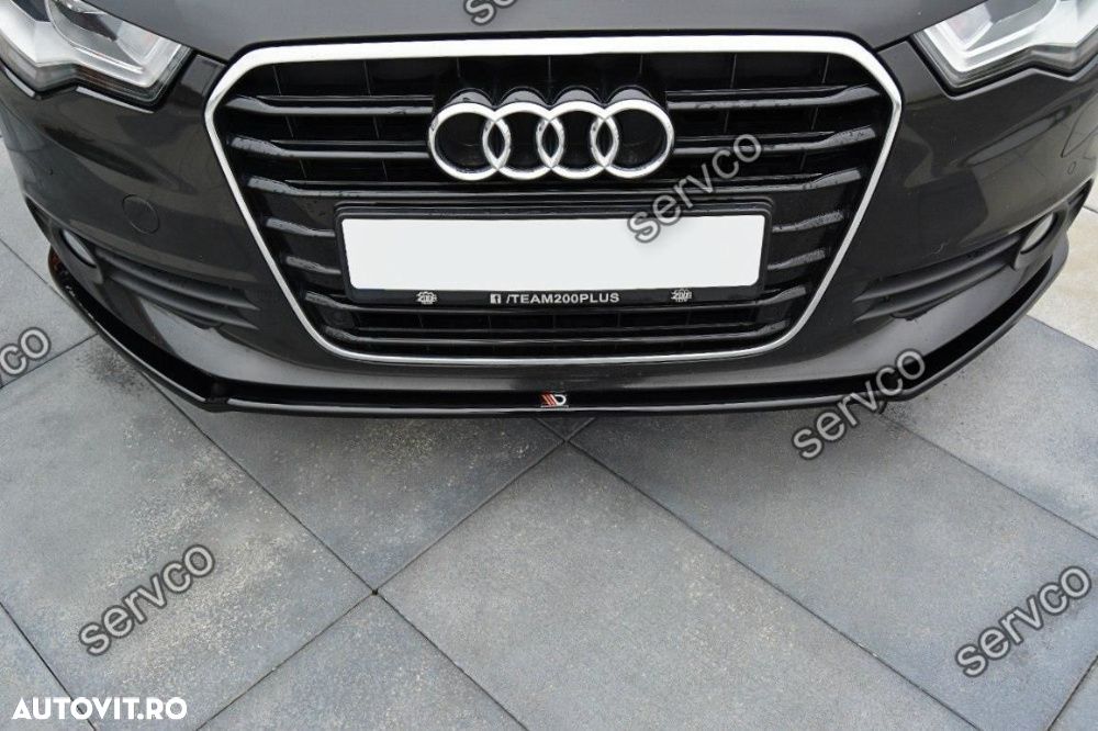 Prelungire splitter bara fata Audi A6 C7 4G 2011-2014 v1 Maxton Design - 5
