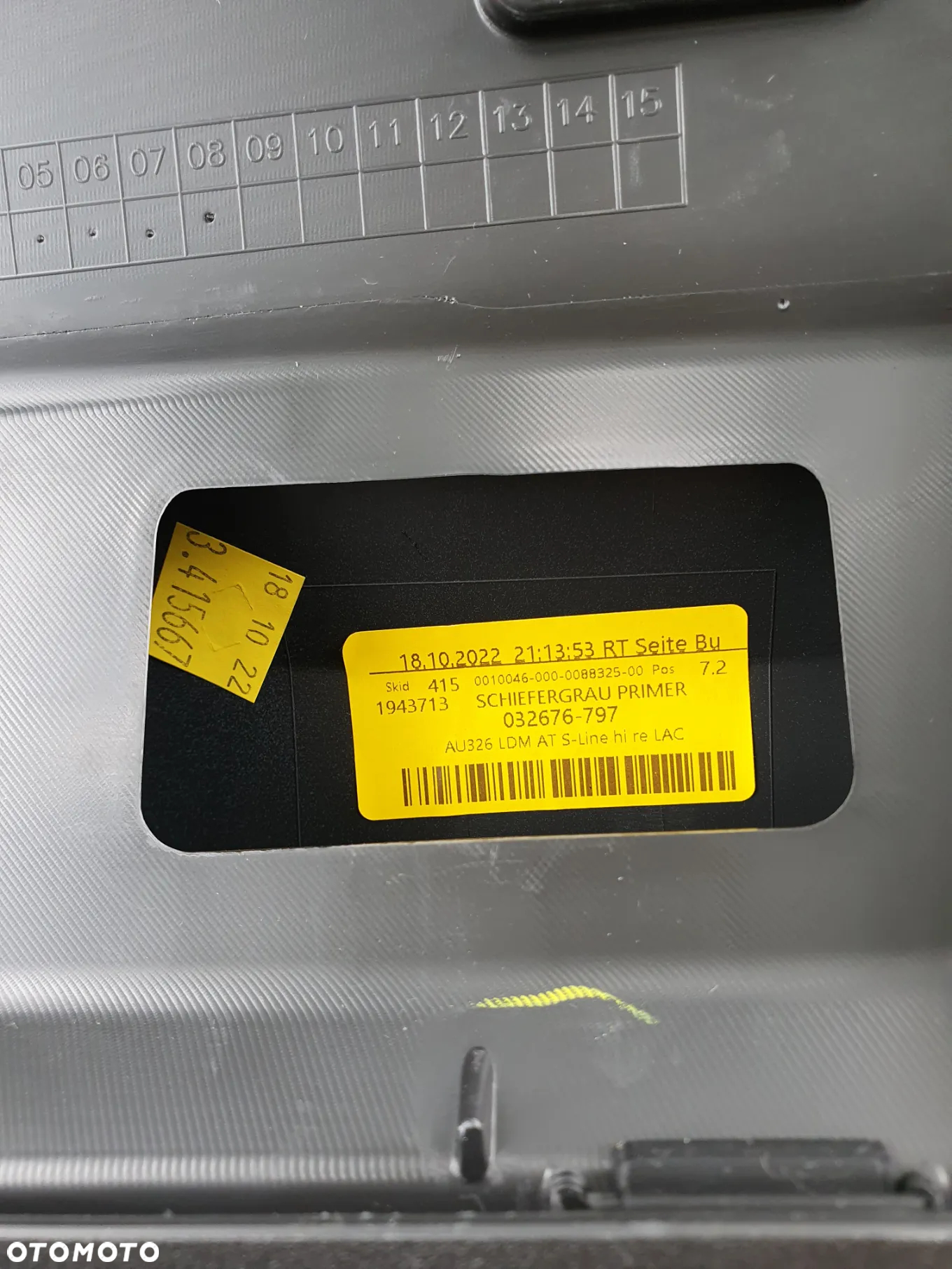 Prawa listwa na drzwi tył tylne Audi Q3 II F3 S-Line 83A853970A/B 83A853970C GRU Listwa na drzwi prawy tył Audi Q3 Q-3 II F3 S-Line - 6