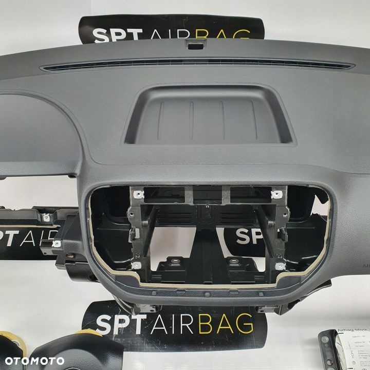 VW TIGUAN I 1 LIFT DESKA ROZDZIELCZA KONSOLA KOKPIT PULPIT PODUSZKI AIRBAG AIR BAG PASY KIT SET - 3