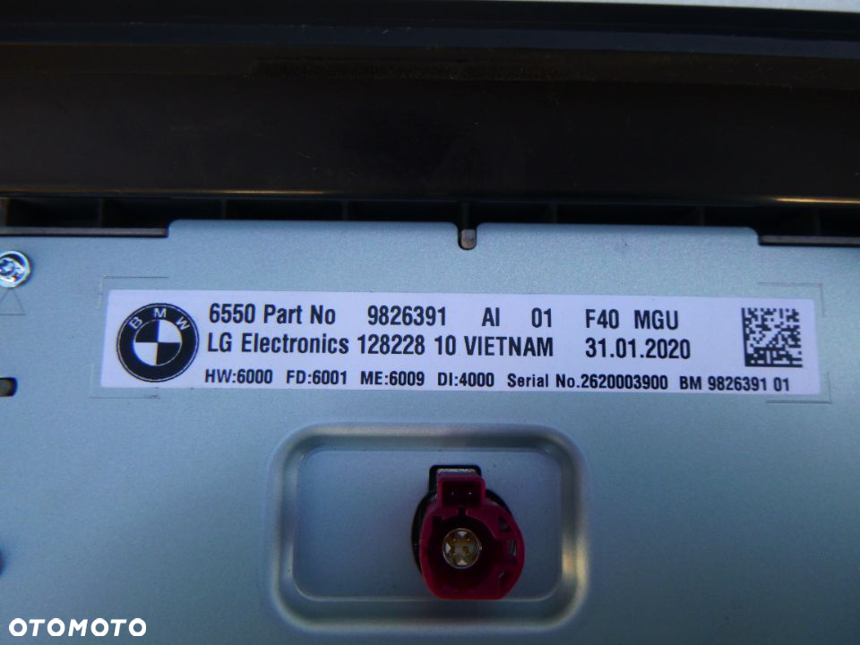 bmw f40 wyswietlacz monitor centralny nawigacji 9826391 nowy - 4