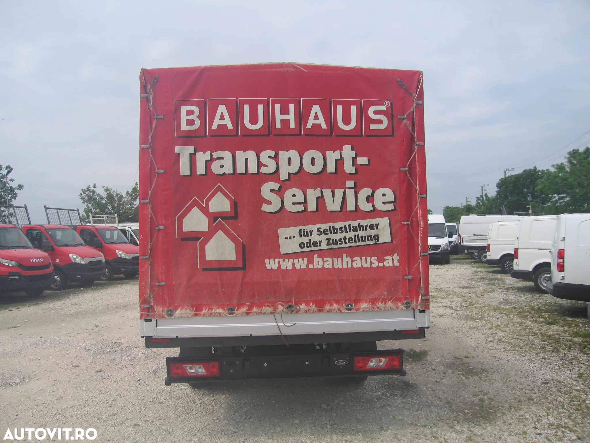 Ford TRANSIT 3 LOC. PLATFORMA cu PRELATA , AC. - 8