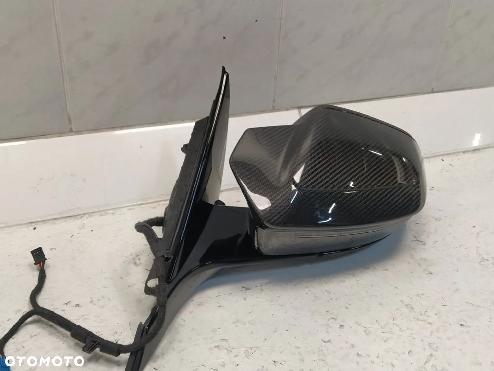 BMW 5 G60 G61 LUSTERKO ZEWNĘTRZNE KAMERA ASFERYCZNE CZUJNIK GRZANE LEWE 9+6+1 PIN CARBON UK ORYGINAŁ - 4