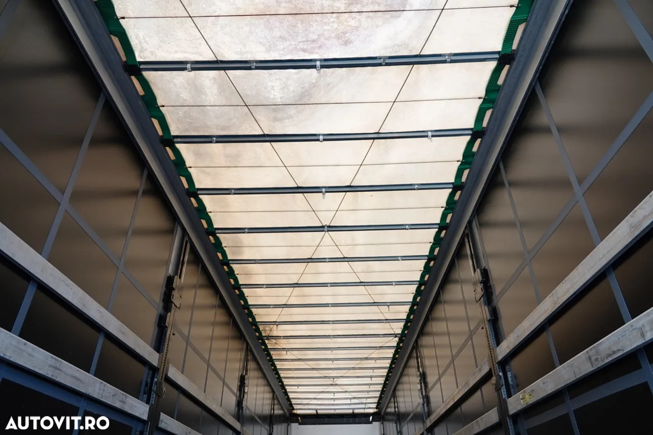 Wielton CORTINĂ STANDARD WIELTON / ACOPERIȘ RIDICABIL / SISTEM BDE - STALPINI EXTENSIBILI / AX RIDICABIL / SAF / PUȚIN UTILIZAT - 18