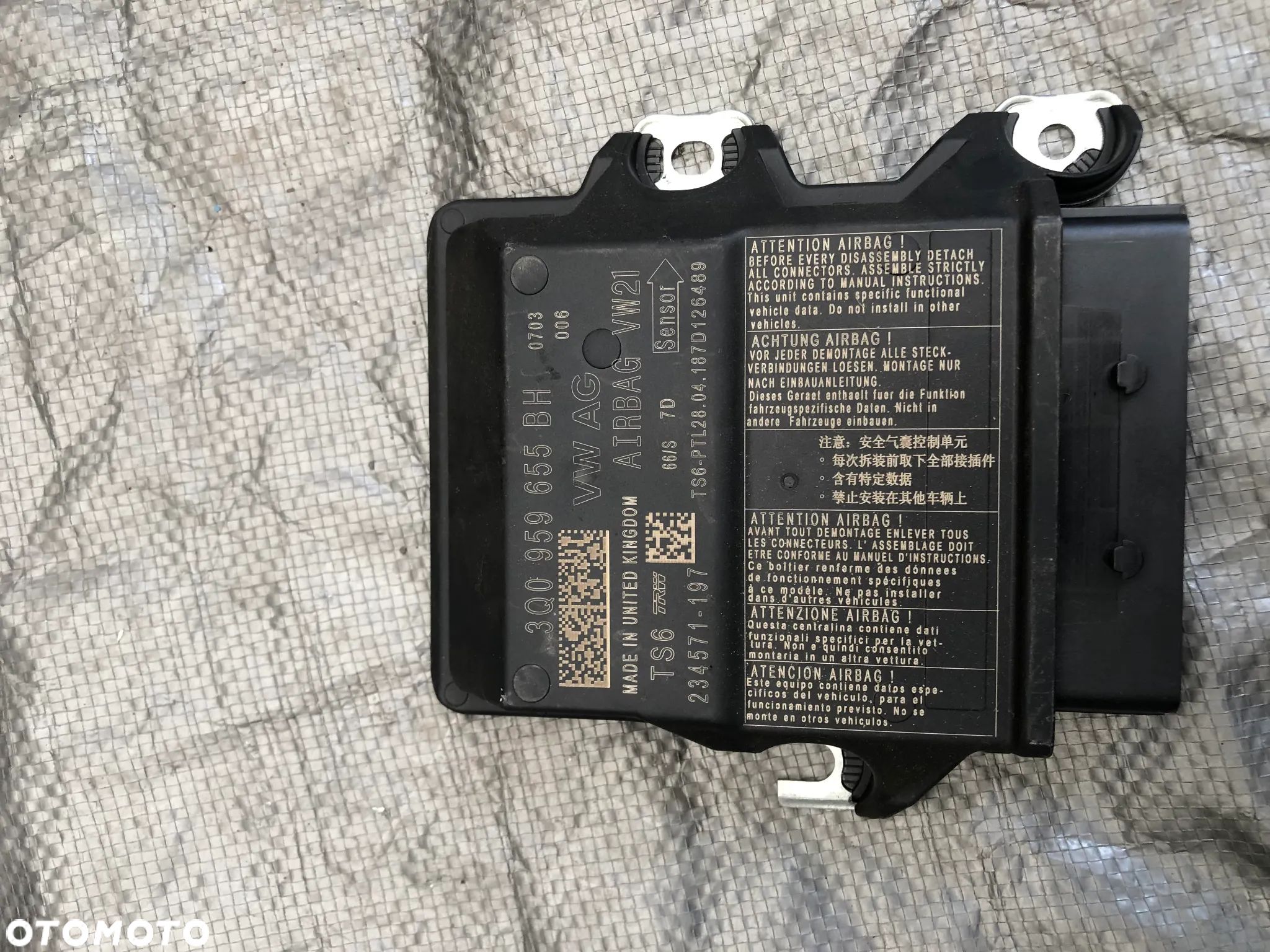 SKODA KAROQ MODUŁ SENSOR AIRBAG 3Q0959655BH - 1