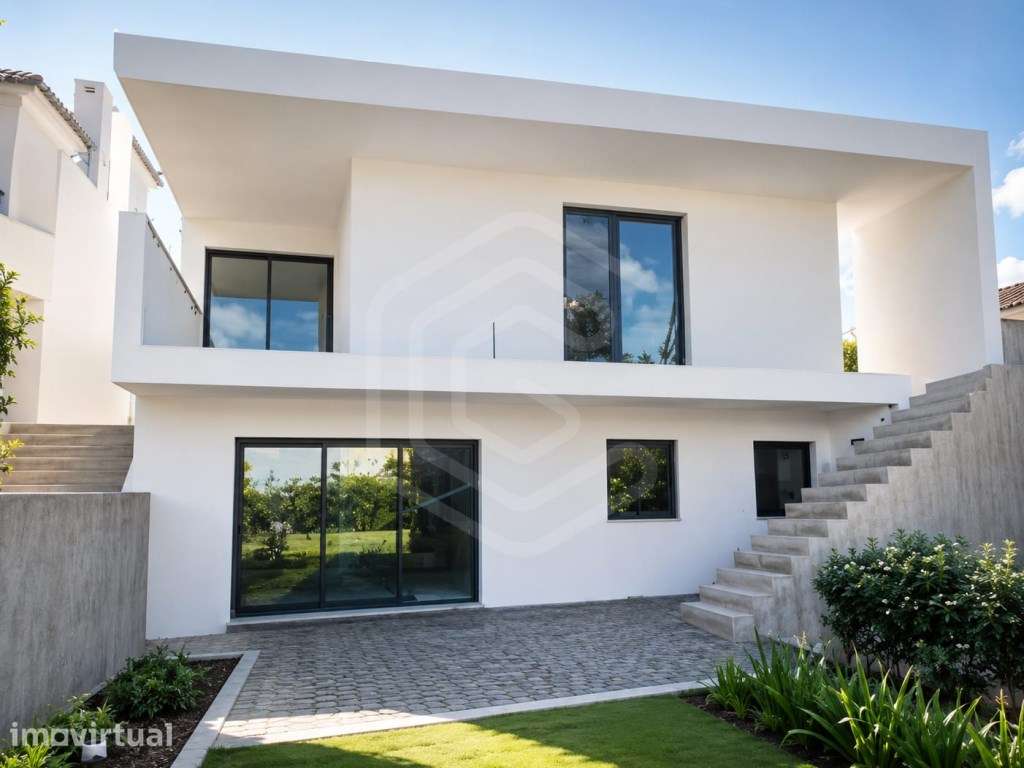 Moradia Contemporânea entre a Fonte Santa e o Mar, Quarteira, Algarve - Grande imagem: 2/17