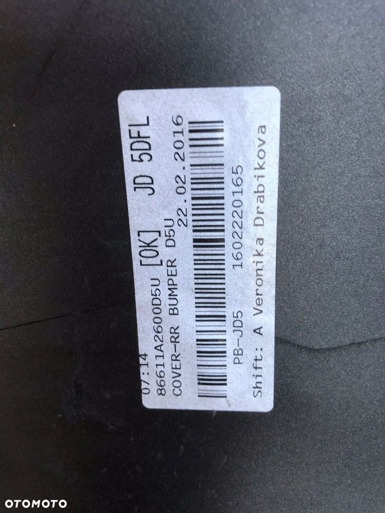 KIA CEED II 2 LIFT 2015-ZDERZAK TYŁ HB 86611A2600 - 5