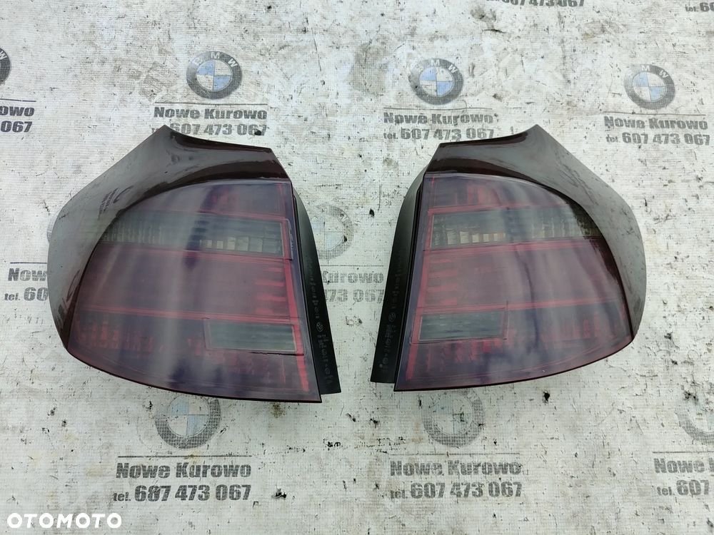 BMW E87 LCI Lifting Lampy tylne tył Przyciemnione Komplet - 1
