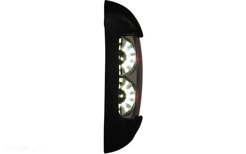 lampa obrysowa led biało - czerwona 12/24v uniwersalna - 2