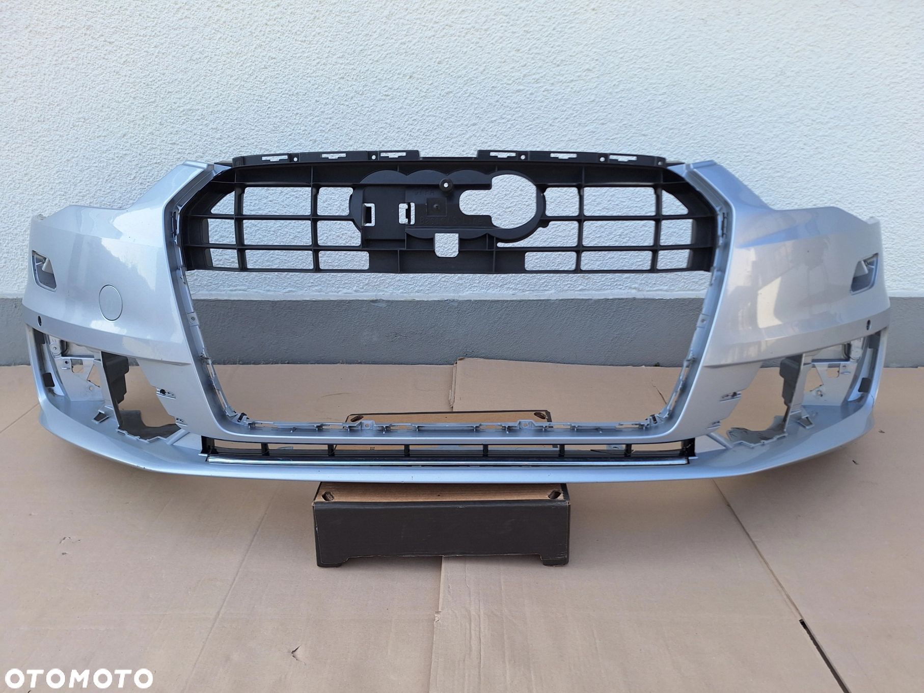 AUDI A6 C7 LIFT 14-18 4G0 ZDERZAK PRZÓD PRZEDNI+KRATKA CHROM 4G0807437S WYSYŁKA 24H - 1