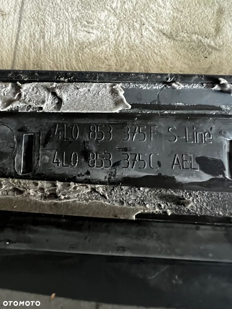 AUDI Q7 4L0853373L 4L0853374L 4L0853376C 4L0853375F LISTWY PROGOWE NAKŁADKI KOMPLET S-LINE - 5