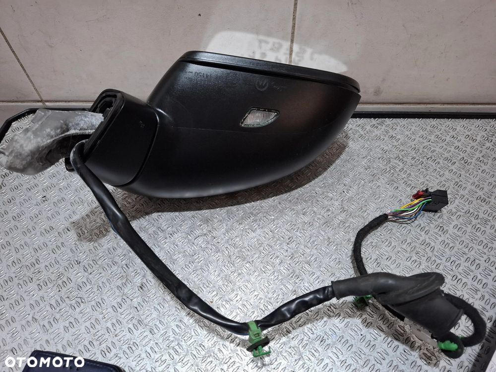 Lusterko przednie prawe pasażera Volkswagen Passat B8 rok 2019 lift kombi nr 0416320 13 PINÓW  kolor LB7SL - 5
