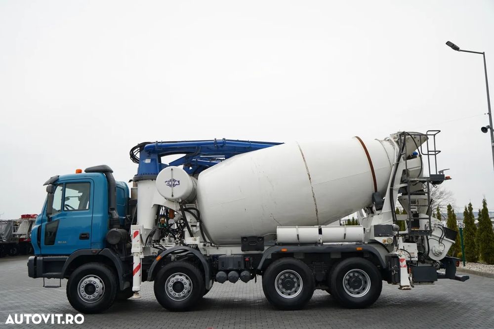 Astra VEICOLI 84 44 / POMPA BETONIERĂ / 8X4 / BETONIERĂ 9 M3 + POMPA CIFA MAGNUM MK 28.4 L / RADIOCOMANDĂ / TEST UDT NOU - 3