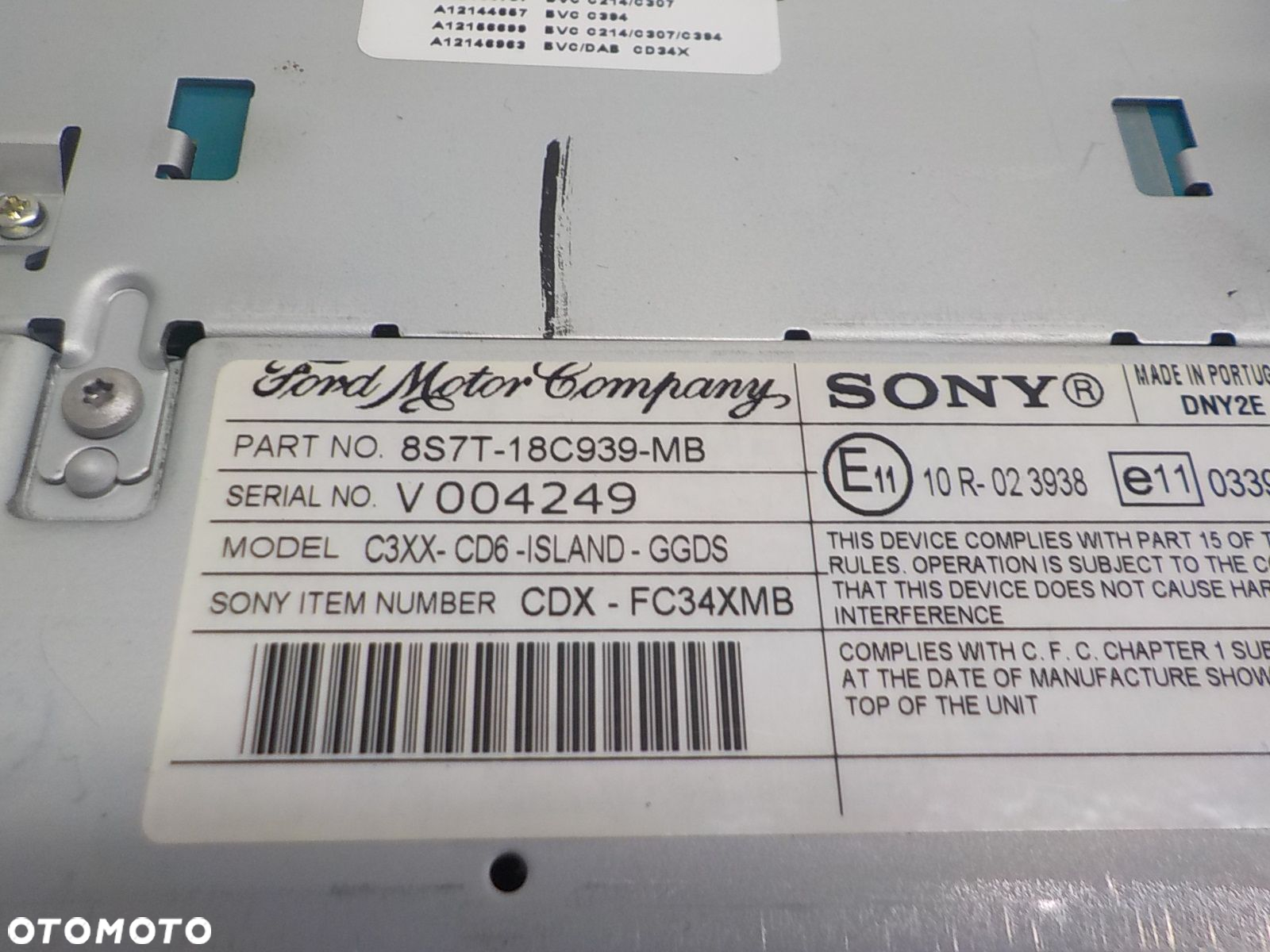 FORD MONDEO IV MK4 S-MAX RADIO KOD MP3 DAB - 2