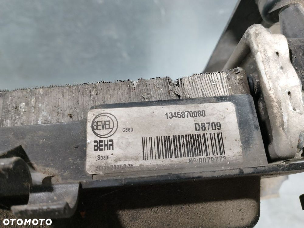 CHŁODNICA WODY Z WENTYLATOREM CITROEN JUMPER III 1345870080 2.3 JTD - 2