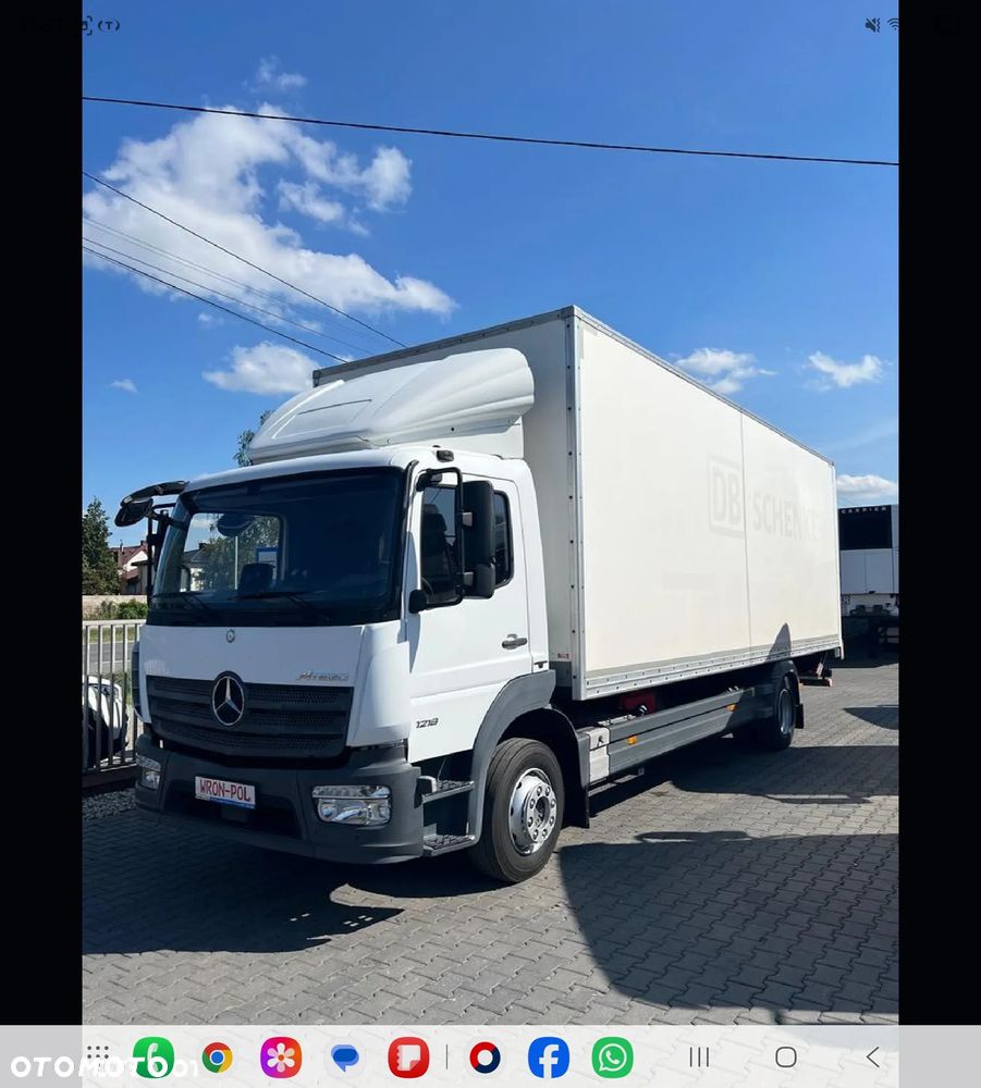 Mercedes-Benz Atego 1218 kontener winda mały Przebieg sprowadzony wron-pol - 1