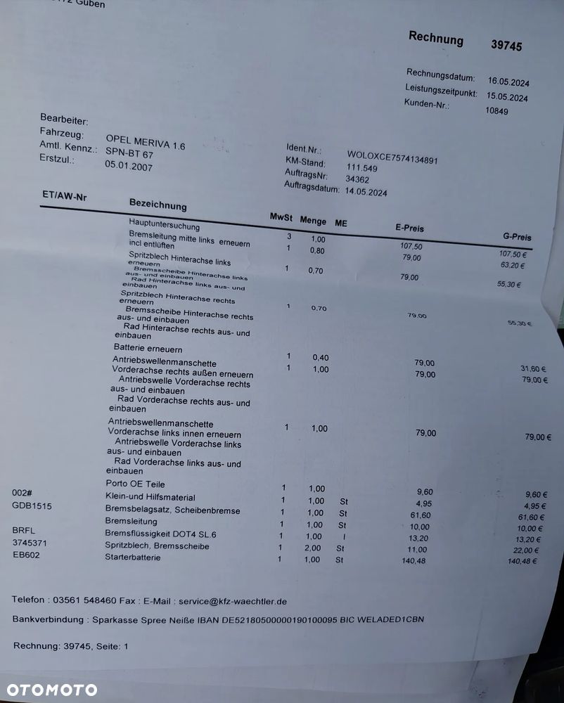 Opel Meriva 1.6 16V - 32