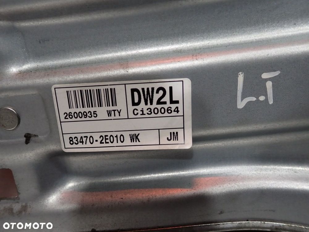 PODNOŚNIK SZYB LEWY TYŁ HYUNDAI TUCSON I - 2