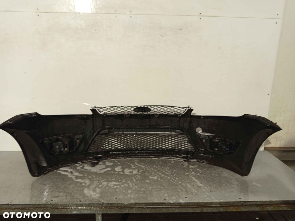 ^ ZDERZAK PRZÓD PRZEDNI FORD FIESTA MK.6 6 VI ST D2 CZARNY HALOGENY - 5