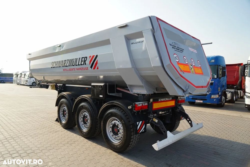Schwarzmuller BASCĂ SCHWARZMULLER / 25 m³ / REMORCĂ DIN OȚEL / STANDARD / AXĂ RIDICATĂ / SAF - 5