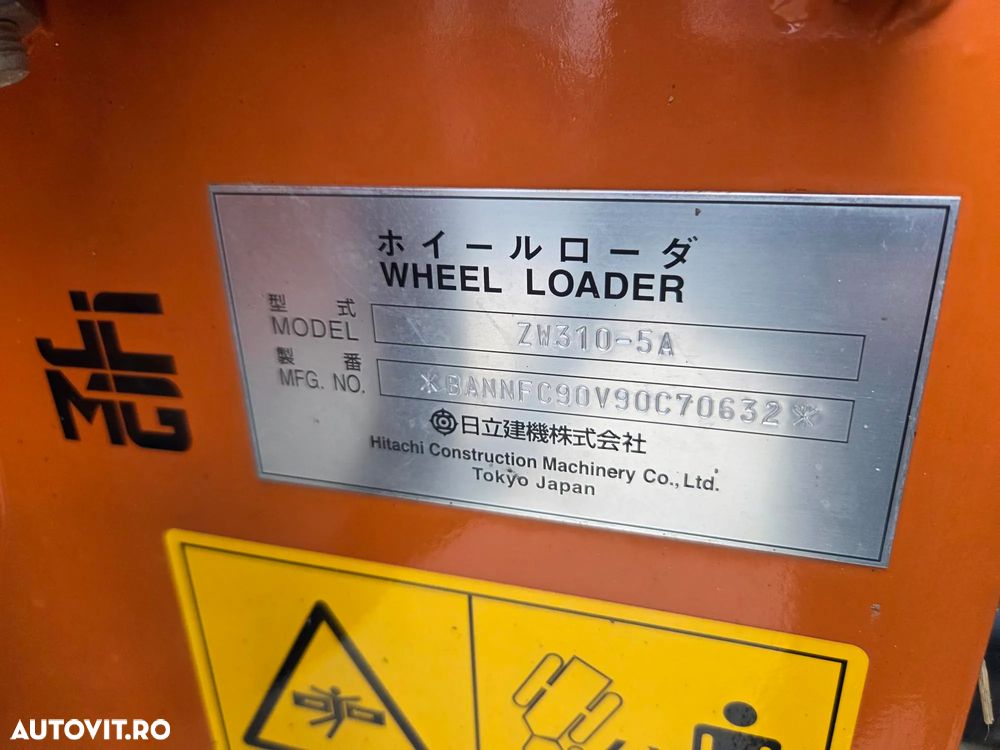 Hitachi EX DEMO, 2024, 454 ore, cupa 5mc, Masa operationala 28t, Anv BRIDGESTONE 95% ok, FARA AD BLUE, Inaltimea incarcare 4,4m, prousa in JAPONIA, posibilietate leasing 5 ani cu rata 16.500 lei lunar, PROMOTIE 177.900 EUR+Tva - 27