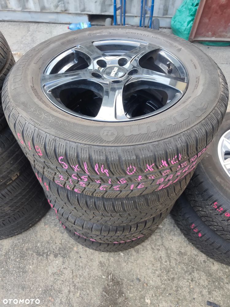 5x114,3 Felgi Aluminiowe Alufelgi Czarne 5x114 16 Koła Zimowe Zima KIA SPORTAGE HYUNDAI IX35 TUCSON SANTA FE MITSUBISHI ASX OUTLANDER Suzuki Grand Vitara Toyota RAV4 Dacia Duster Renault Kadjar NISSAN QASHQAI XTRAIL Honda CR-V 6mm Legnica ALU-RAD 215/65 - 3