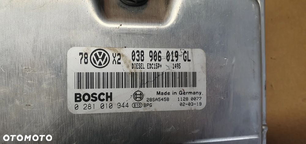 Komputer sterownik silnika VW Passat B5 FL 1.9 TDI 038906019GL - 4