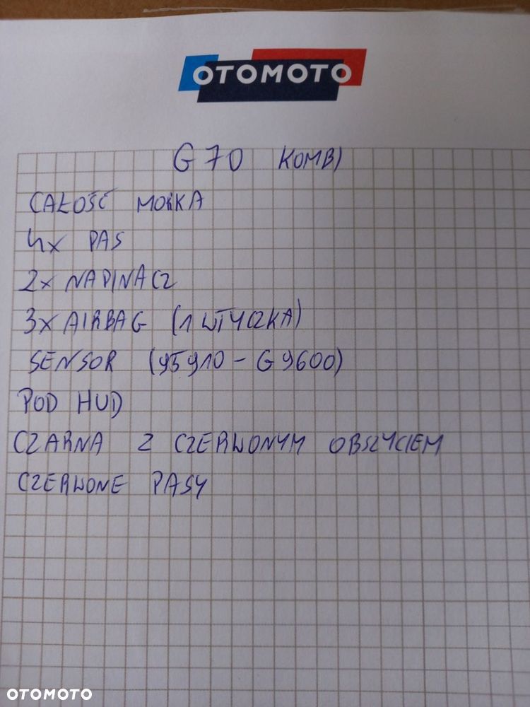 KONSOLA DESKA 3x airbag 4 PASY GENESIS G70 lift - 9