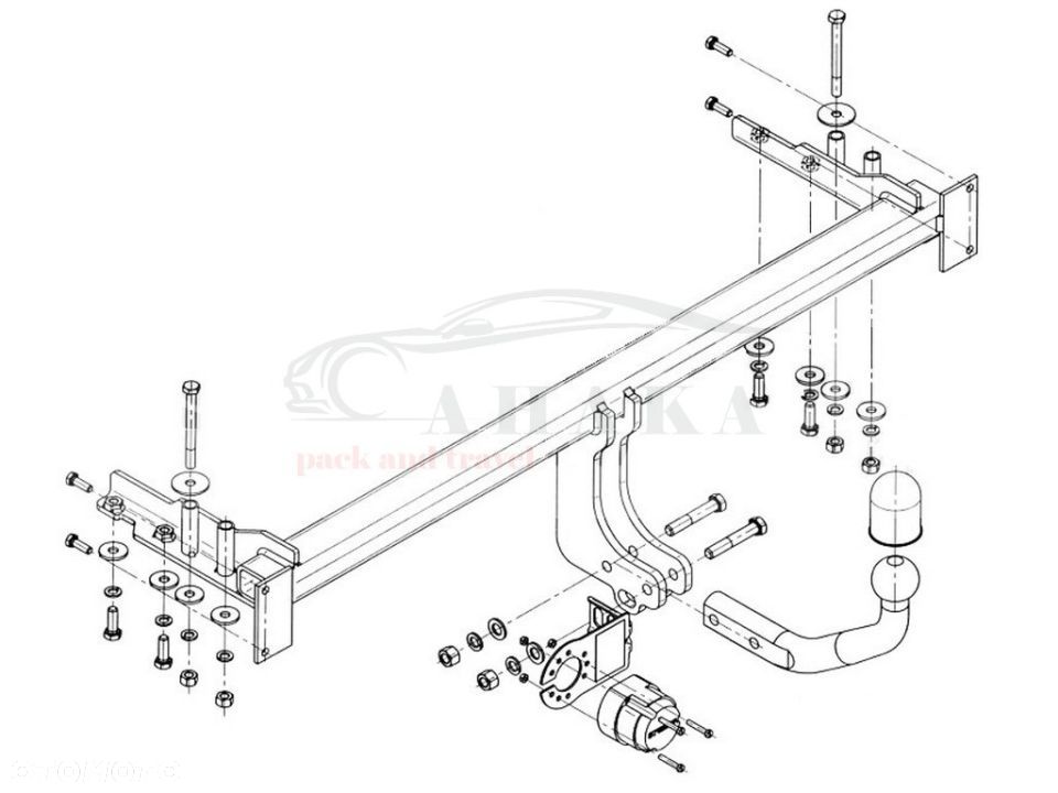 Hak Holowniczy Odkręcany Do Daewoo Nubira Iii Kombi 2004-2011 - 4