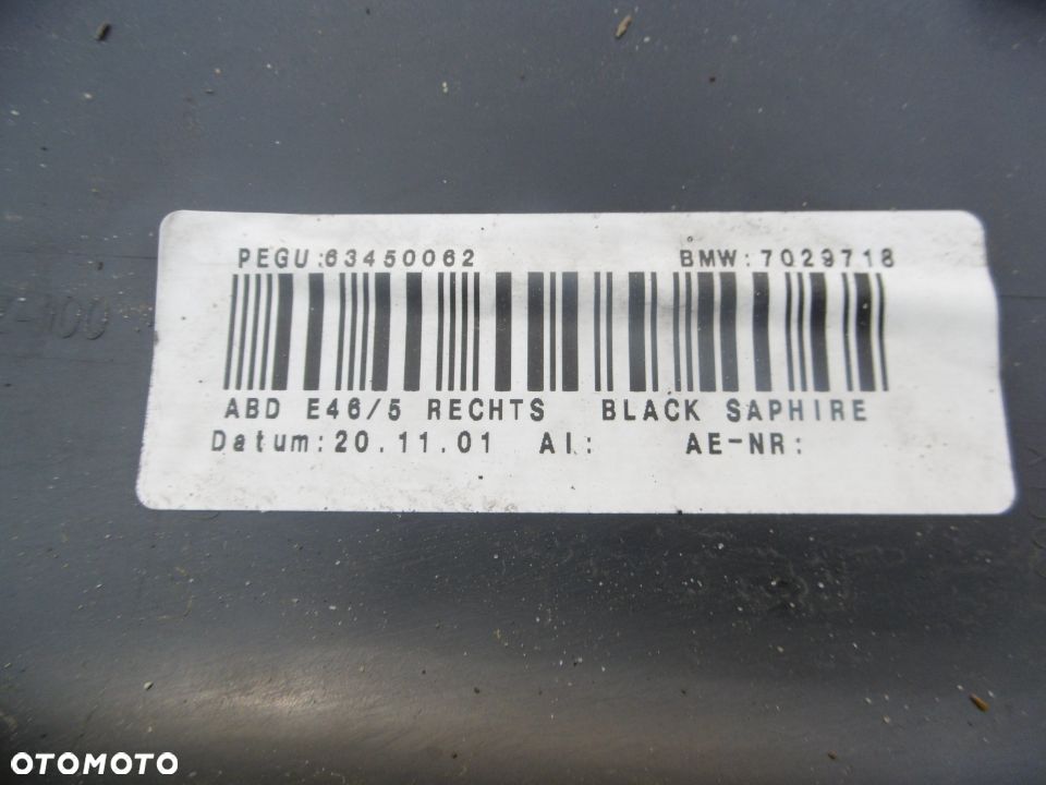 Listwa progowa BMW E46 COMPACT BLACK SAPPHIRE 5171-8253591 - 3