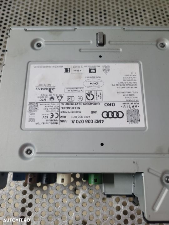 Unitate Multimedia Control MMI M2 MIB Audi S6 S7 A6 A7 Allroad 4K C8 Q7 Q8 Dupa 2018 Cod 4M203507A - 4