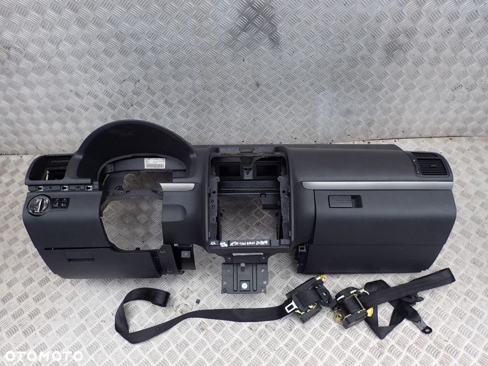 KOKPIT DESKA ROZDZIELCZA SCHOWEK 2XPASY KOMPLETNY VW TOURAN 1T0 LIFT - 4