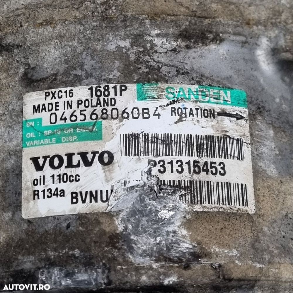 Compresor clima Volvo XC60 2.0 D 2008 - 2013 163CP D 5204 T2 D 5204 T3 (1466) Diesel ... - 5