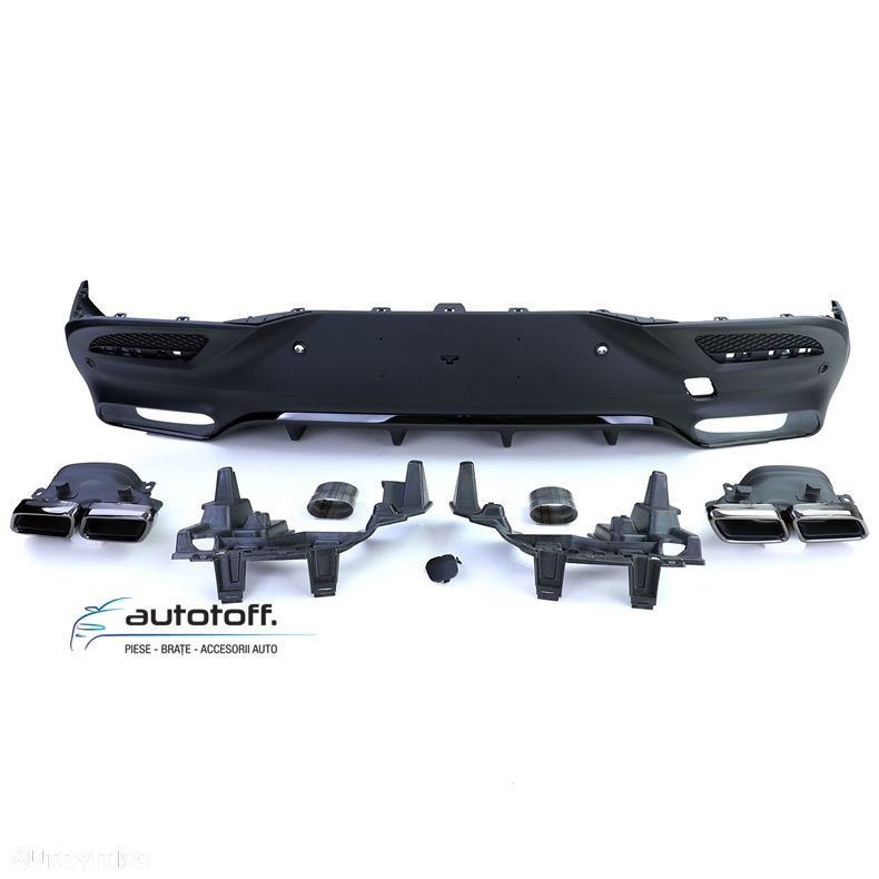 Difuzor Mercedes GLE Coupe compatibil cu GLE C292 (15-18) GLE63 Design Full Black - 2