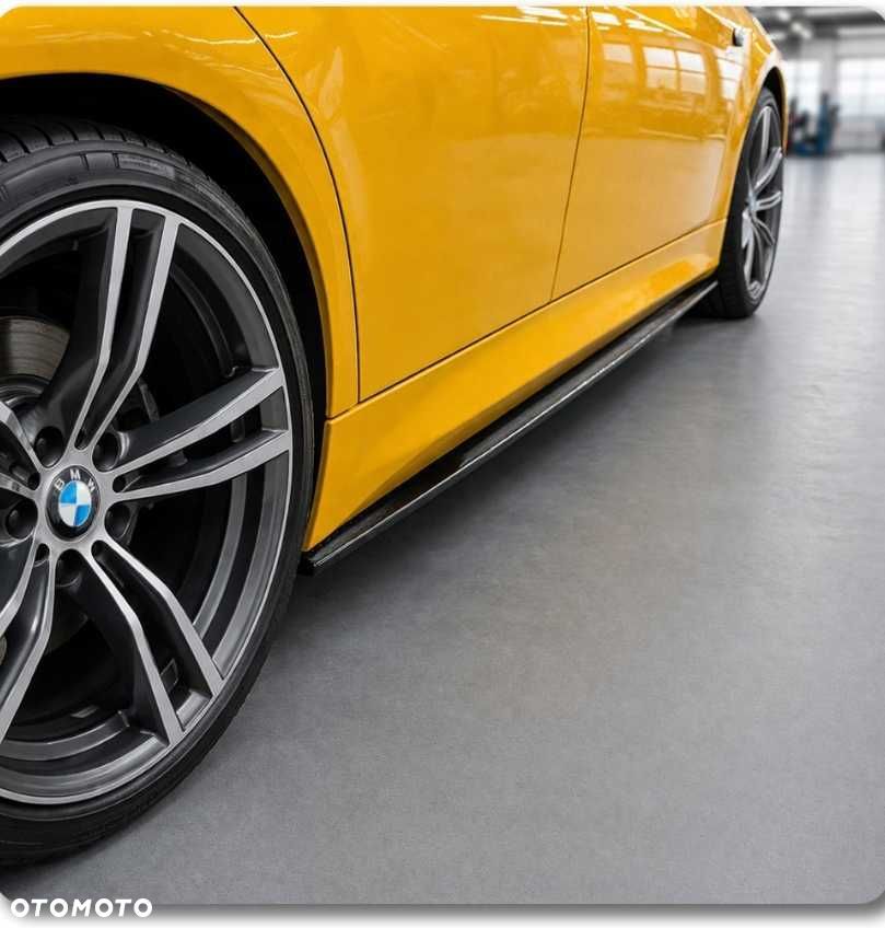 Boczne Dokładki Progów BMW E90 E91 Spoilery Progi Komplet Czarny Połysk - 3