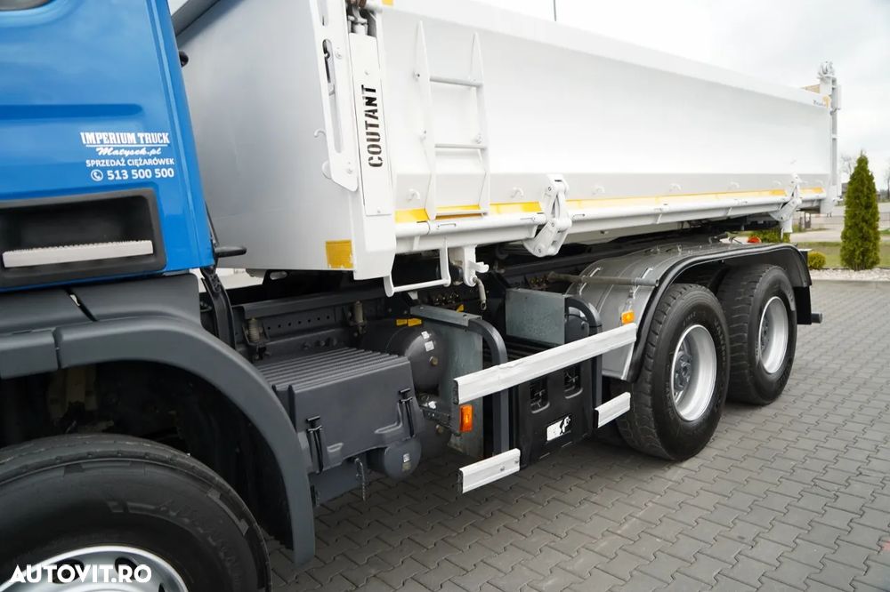 Scania P 410 / 6x4 / BASCULĂ 3 DIRECȚII / 2x HYDRODOLTA / BOARDMATIC / AUTOMATĂ / EURO 6 - 22