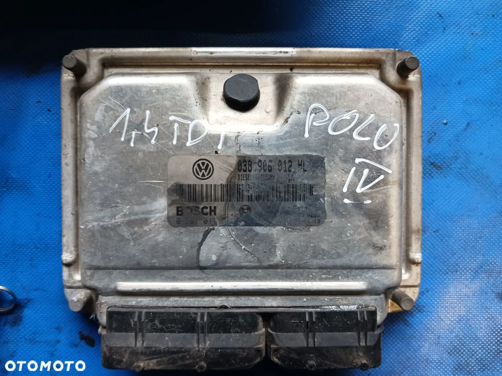 Zestaw startowy silnika Volkswagen Polo 4 IV 9N2 1.4 Tdi 1.9 Sdi sterownik silnika 038906012HL stacyjka kluczyk zegary 6Q0920822D - 2