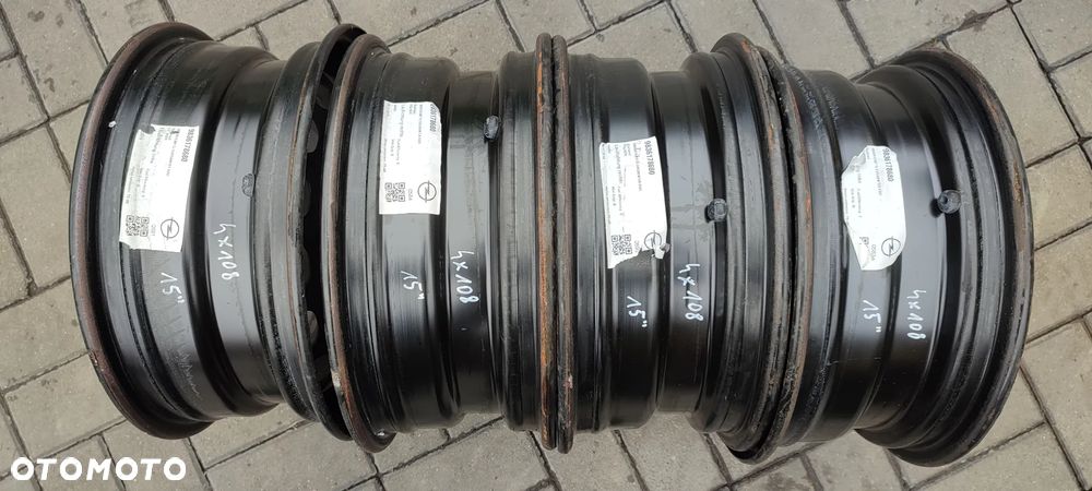 FELGI STALOWE 4x108 6Jx15 CALI ET32 OPEL CORSA F CITROEN PEUGEOT 9825102480 4 SZTUKI KOMPLET - 8