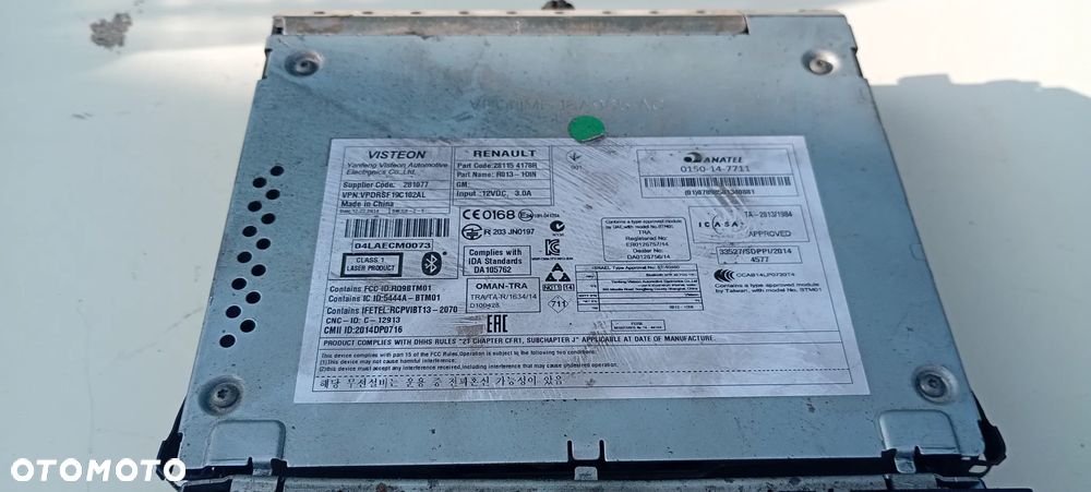 Radio CD USB fabryczne Renault Master TRAFIC VIVARO Kango 281151185R R013-1Din - 2