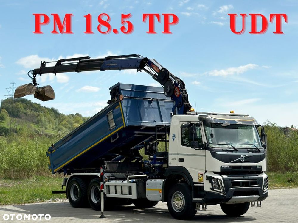 Volvo FMX 410 * WYWROTKA 5,00 m + PM 18.5 TP + PILOT + BORDMATIC / 6x4 - 1