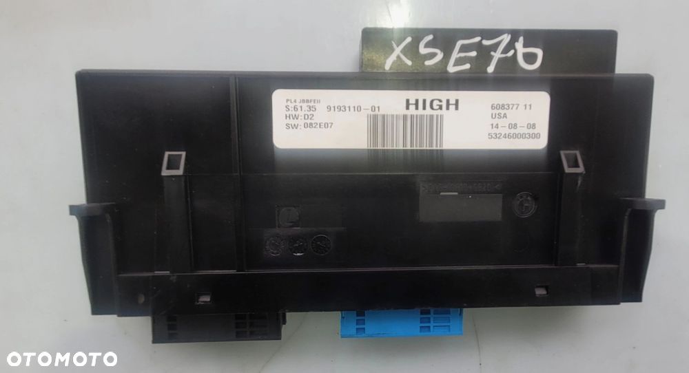 MODUŁ STEROWNIK KOMFORTU BMW X5 E70 9193110 - 1